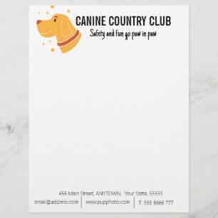 Dog Boarding Business Custom  Letterhead