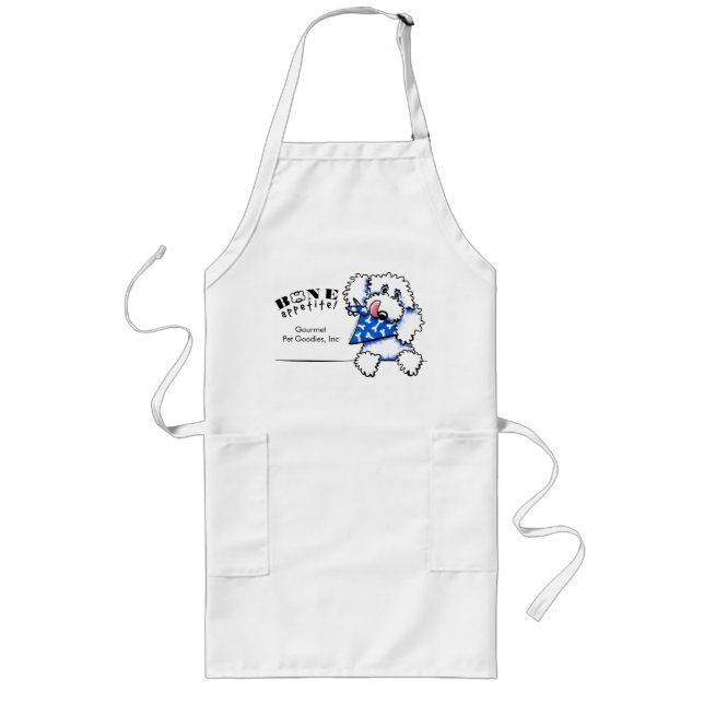 Dog Bone Appetit! Gourmet Pet Foods Custom Long Apron (Front)