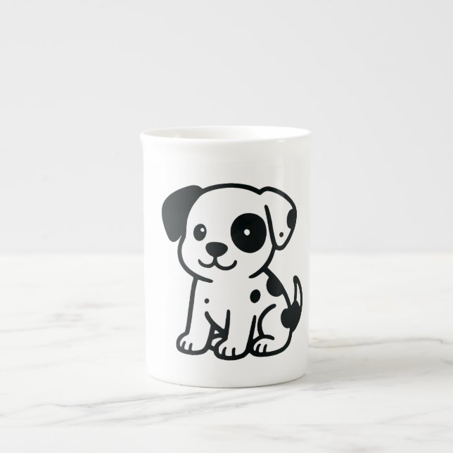 dog bone china mug (Front)