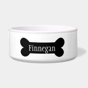 Dog Bone Design Dog Food Bowl - HAMbWG