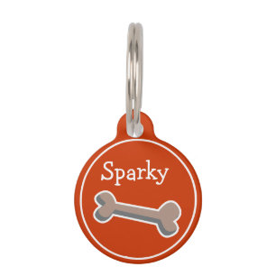 Dog Bone Design Pet Tag