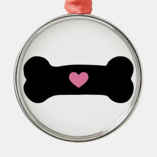 Dog Bone Metal Ornament
