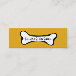 Dog Bone Pet Service Business Card