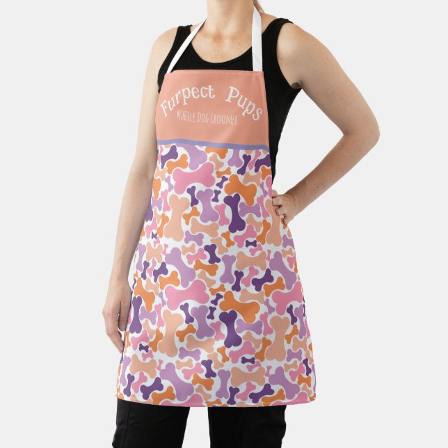 dog bone pet services apron (Insitu)