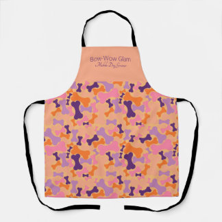 dog bone pet services apron