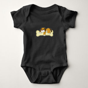 Dog Bone Sleeping Baby Bodysuit