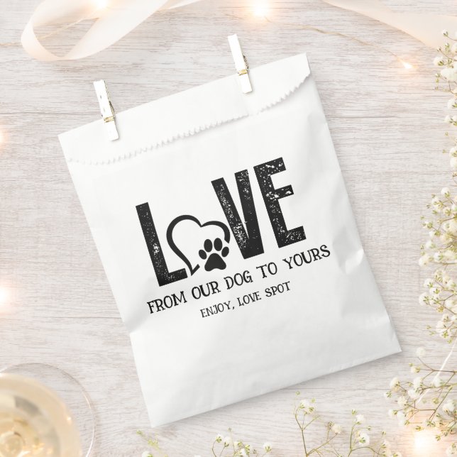 Dog Bone Station Favour Bags (Clipped)