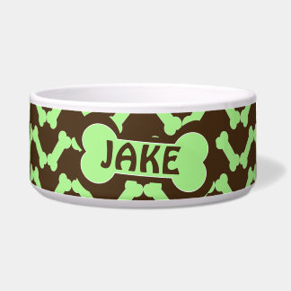 Dog Bone Zigzag Pattern with Name