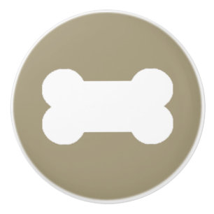 Dog Bones Ceramic Knob