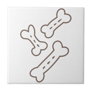 Dog Bones Ceramic Tile