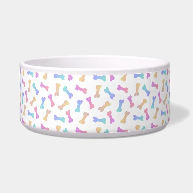Dog Bones Rainbow Pet Collar (Front)