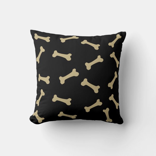 Dog Bones Throw Pillows (Front)