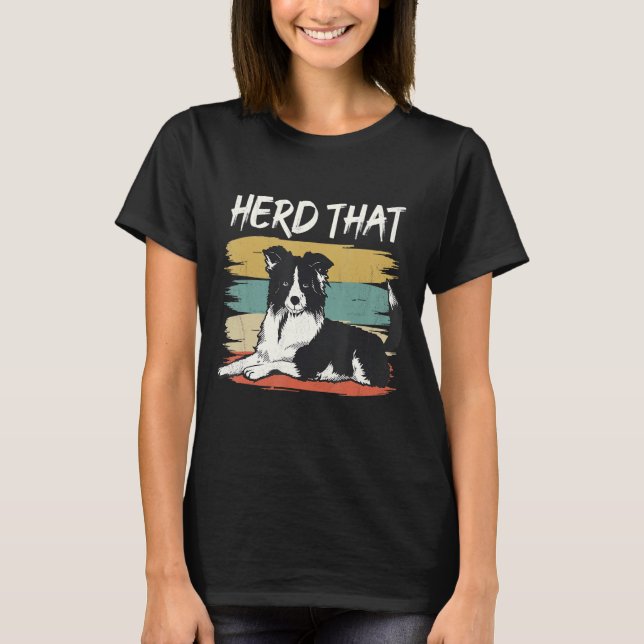 Dog border collie T-Shirt (Front)