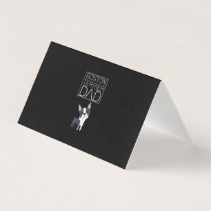 Dog Boston Terrier Dad Mens I Love Cute Funny
