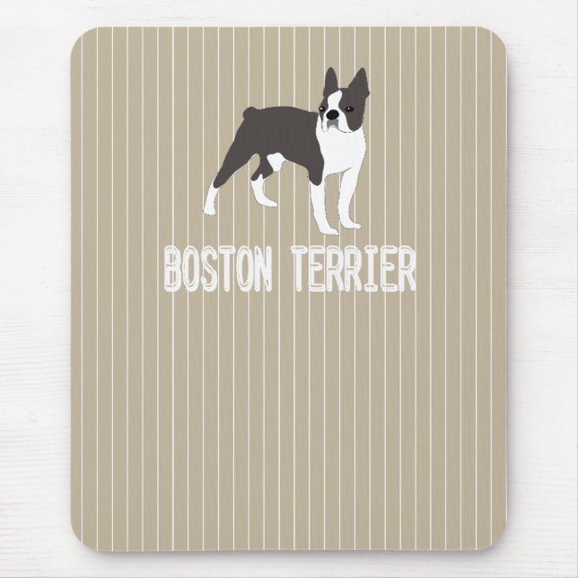 dog-Boston Terrier Mouse Pad (Front)