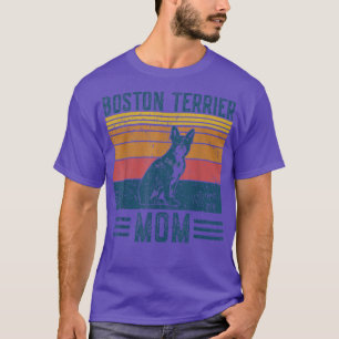 Dog Boston Terrier Mum Vintage Boston Terrier Mum T-Shirt