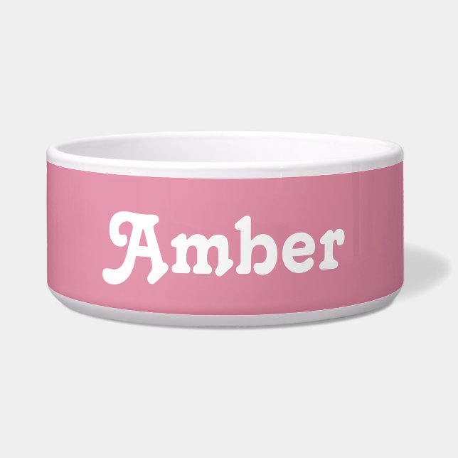 Dog Bowl Amber (Front)