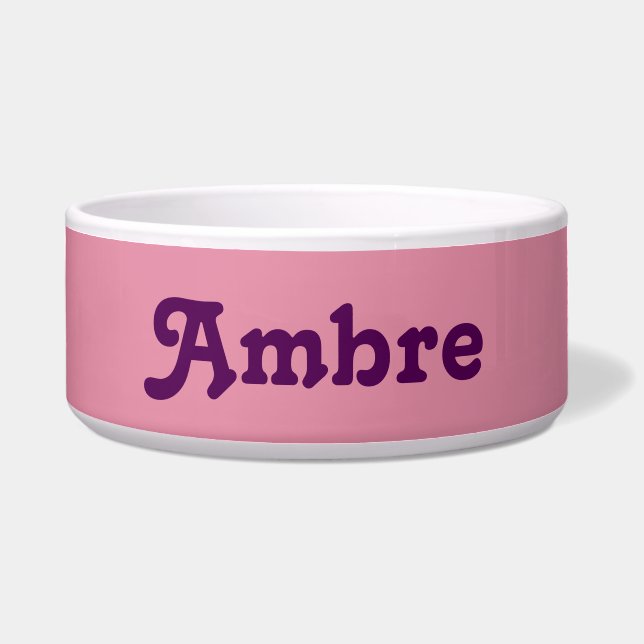 Dog Bowl Ambre (Front)