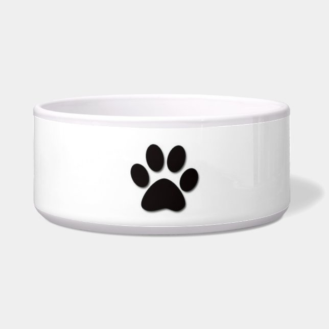 Dog Bowl Paw Print (Front)