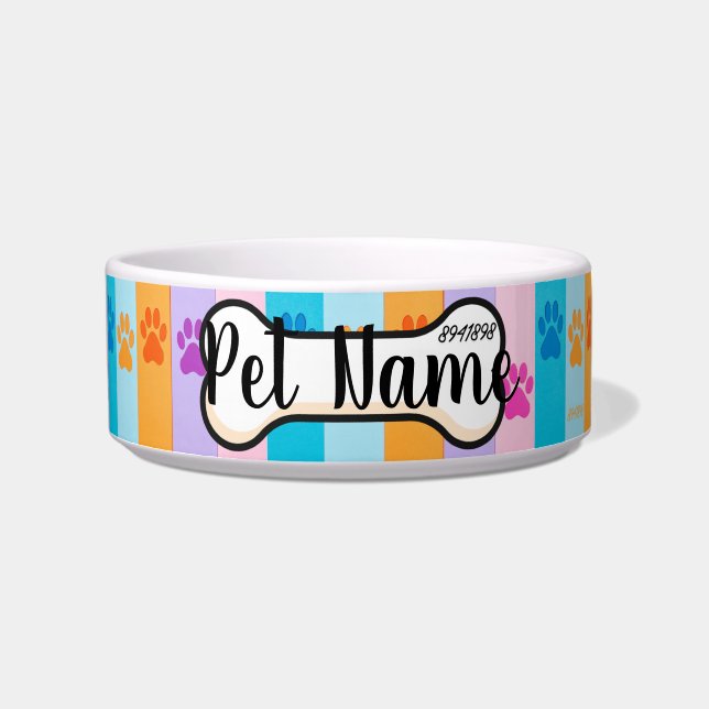 Dog Bowl with Grabovoi Code for Healing 8941898 (Front)