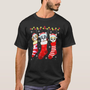 Dog Boxer Christmas Socks Xmas Pajama Pet T-Shirt