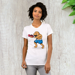 Dog Boxing Womens T-Shirt