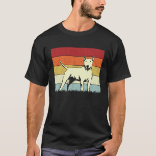 Dog  Boys Girls Vintage Bull Terrier Dog Retro T-Shirt