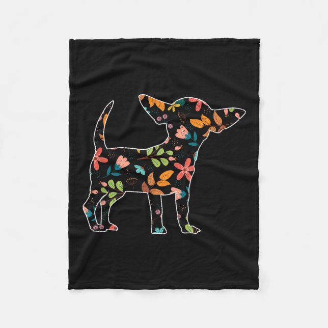 Dog Breed Animal Lover Men Women Gift Cute Pet Chi Fleece Blanket (Front)