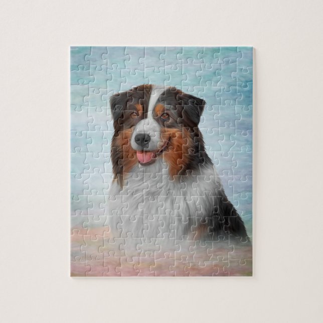 Dog breed Australian Shepherd Jigsaw Puzzle (Vertical)