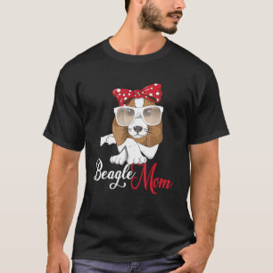 Dog Breed Beagle Mum Dogs Mum Saying Dog Mum T-Shirt