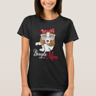 Dog Breed Beagle Mum Dogs Mum Saying Dog Mum T-Shirt
