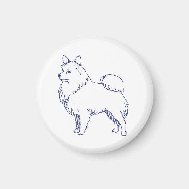 Dog breed Spitz Magnet (Front)