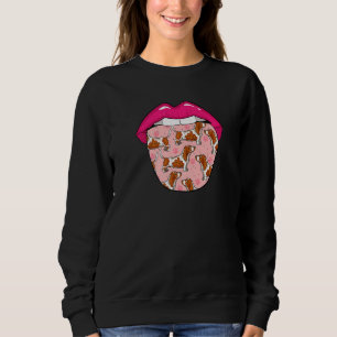 Dog Breed Tongue Pet Basset Hound Sweatshirt