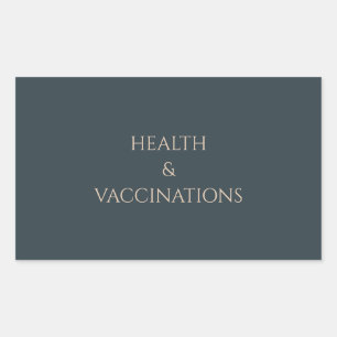 Dog Breeder Folder Label Health & Vaccination 