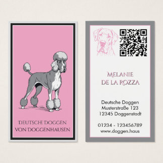 Dog Breeder QR Code Kennel grey
