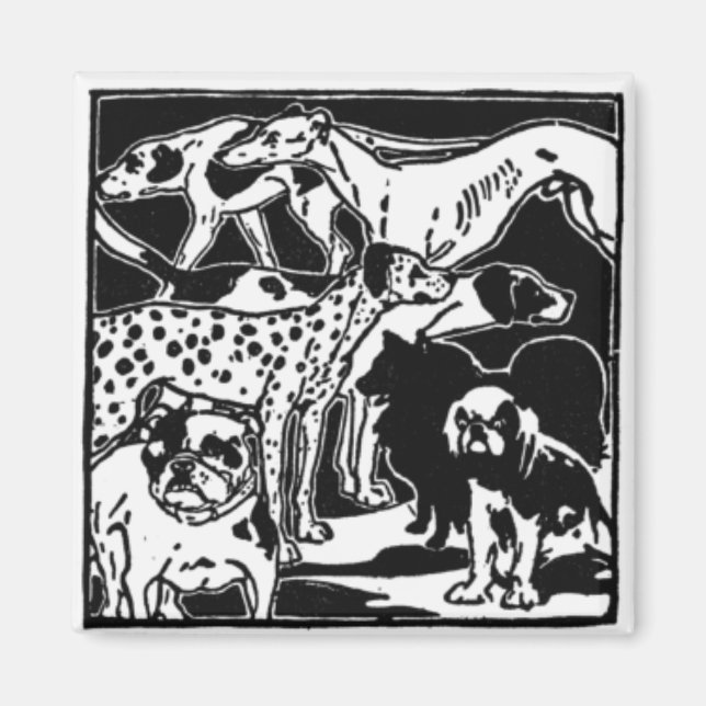 "Dog Breeds" Magnet (Front)