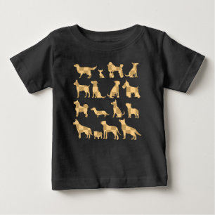 Dog Breeds Silhouettes Baby T-Shirt
