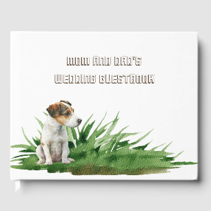 Dog Bride and Groom Pet Wedding Guest Book