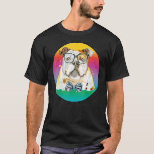 Dog   Bulldog Womens Colourful English Bulldog Men T-Shirt