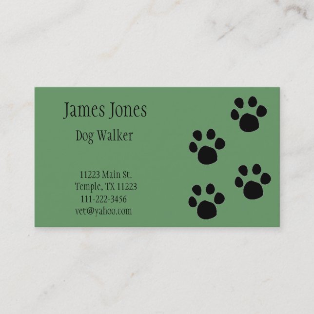 Dog Business Card (Front)