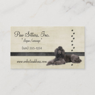 Dog Business Card :: Standard Poodle