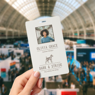 Dog Business Custom Name Badge Personalised ID Badge