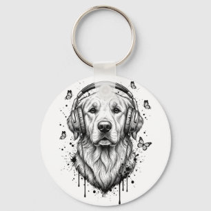 Dog Business Key Ring