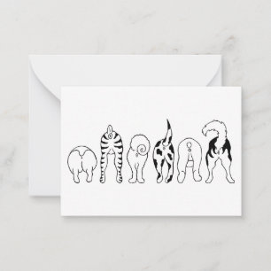 Dog Butts Card