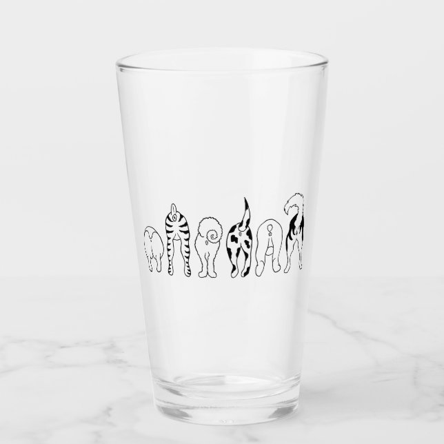 Dog Butts Glass (Front)