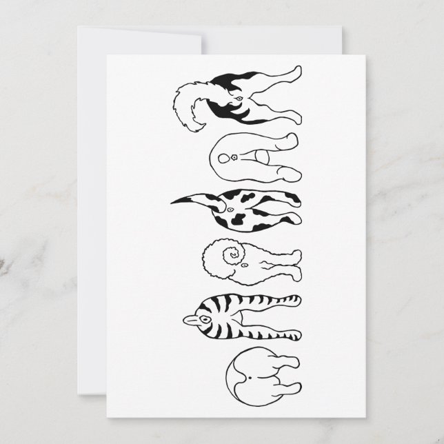 Dog Butts Holiday Card (Front)