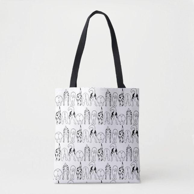 Dog Butts Pattern Tote Bag (Front)