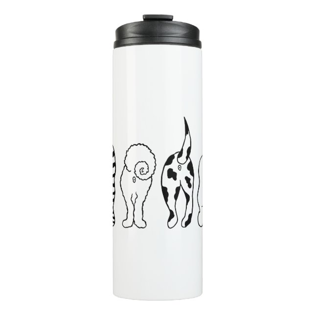 Dog Butts Thermal Tumbler (Front)