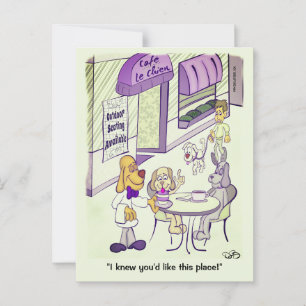 Dog Cafe Postcard