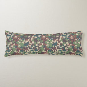 Dog Camouflage Pattern Body Cushion